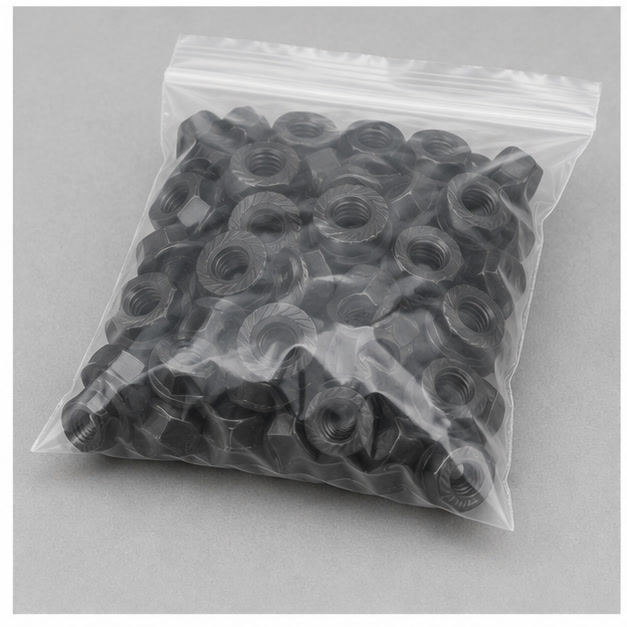 Carbon Steel Serrated Hex Flange Nut single specification packaging 3