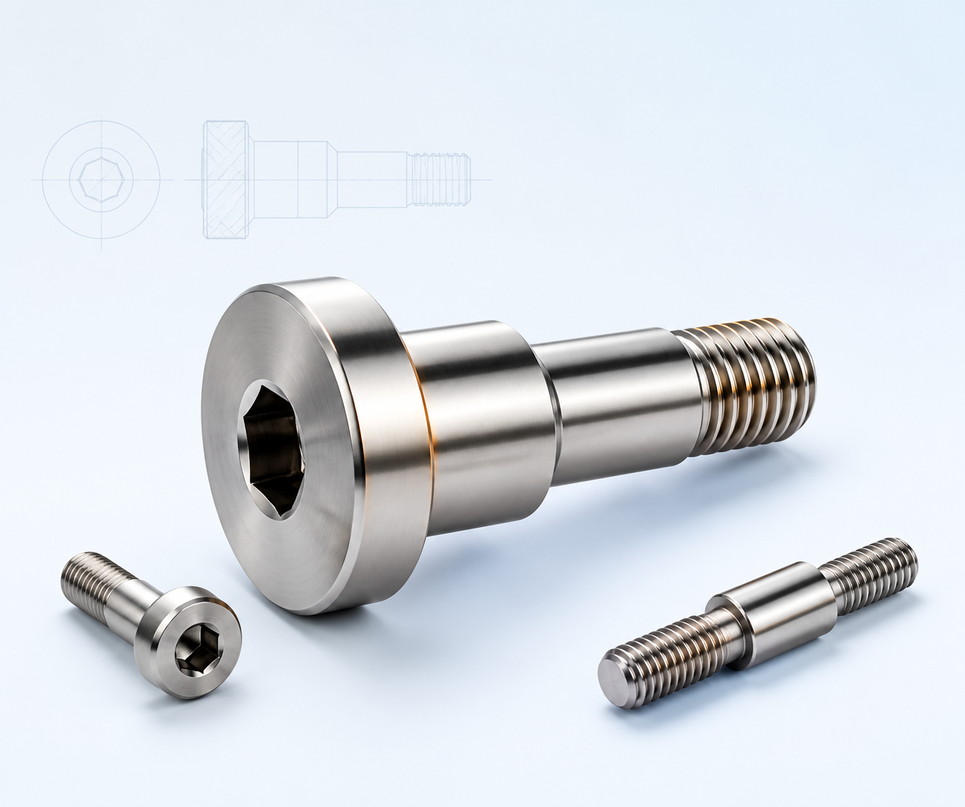 Stainless steel industrial bolts and special fasteners