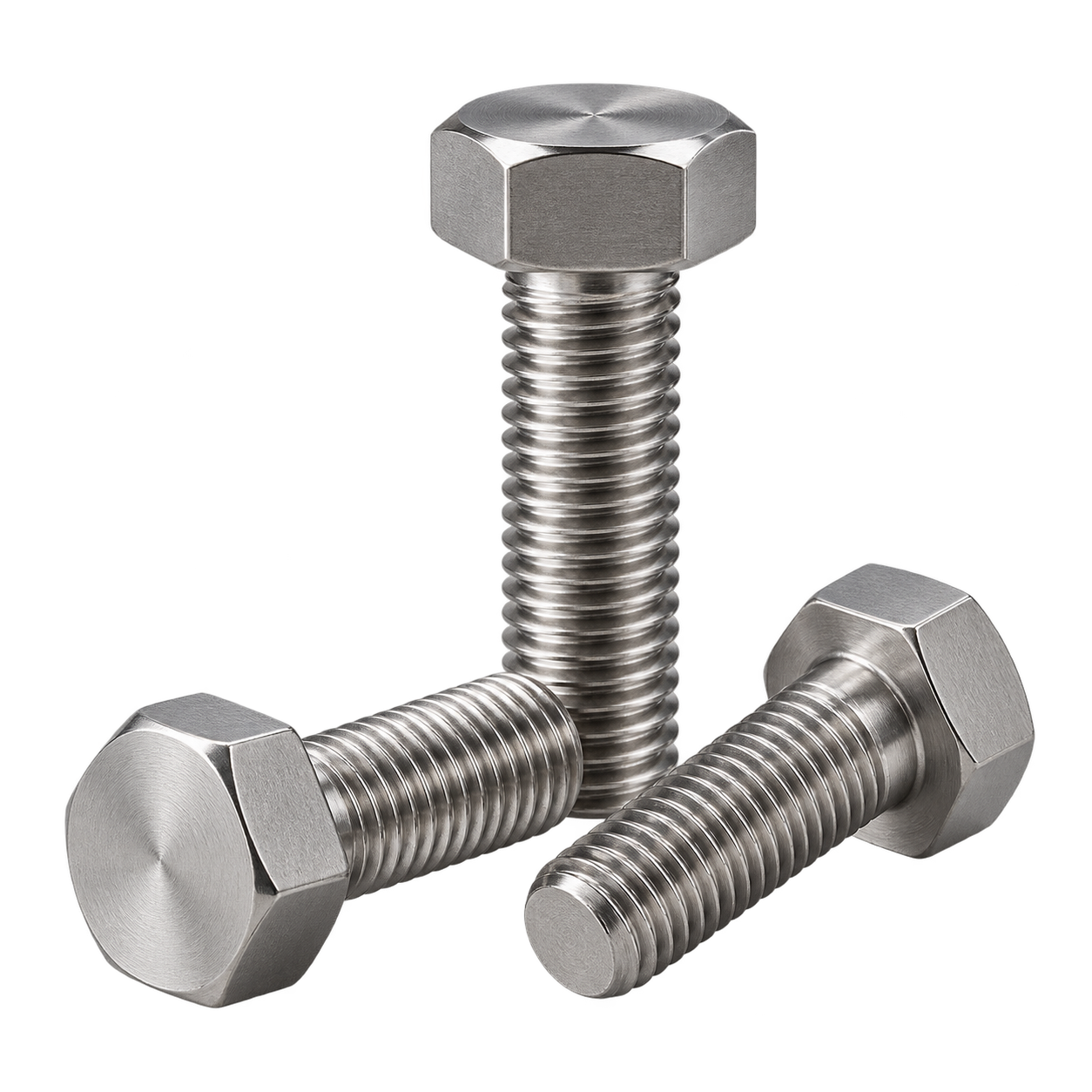 Stainless steel hex bolts