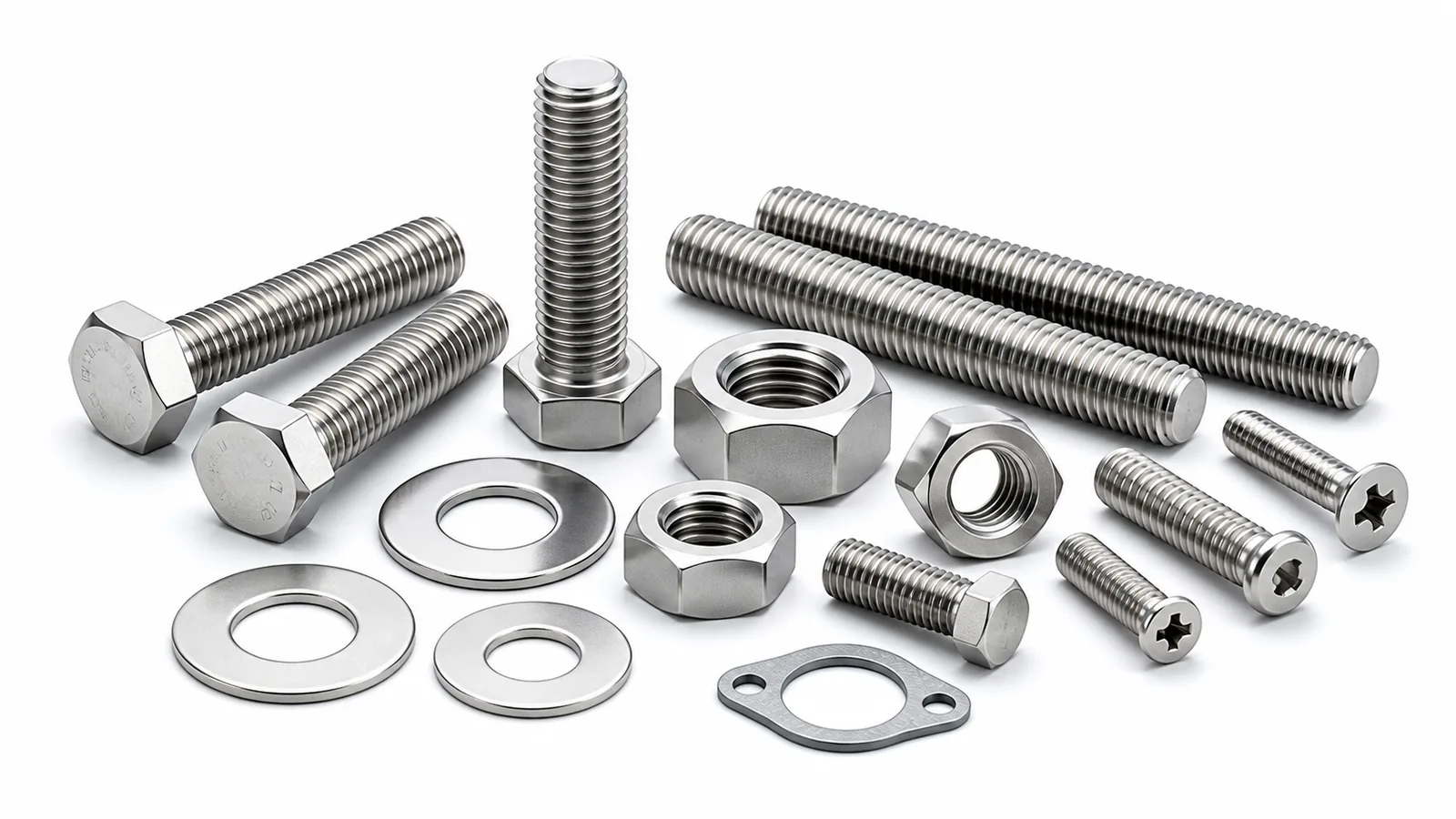 Stainless steel bolts and screws product range