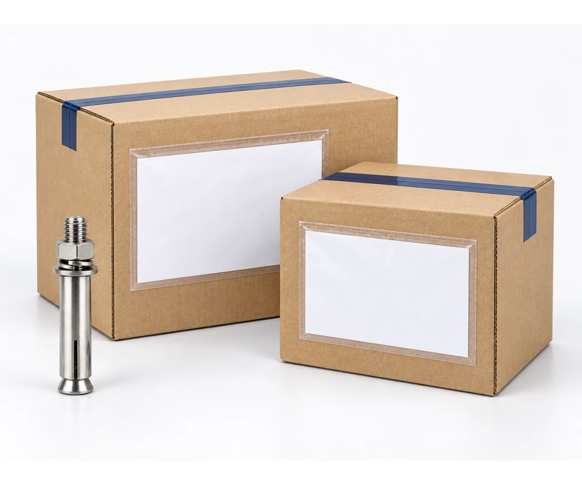 304 Stainless Steel Sleeve Expansion Anchor packaging illustration